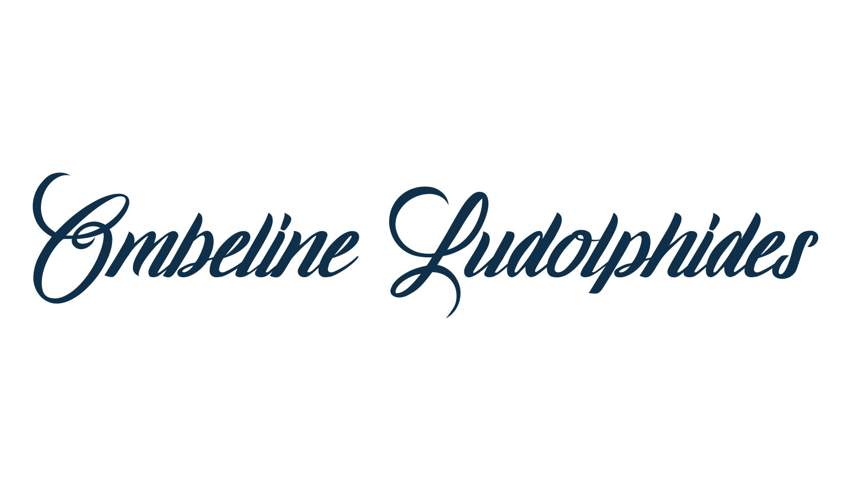 Ombeline Ludolphides, calligraphy font preview