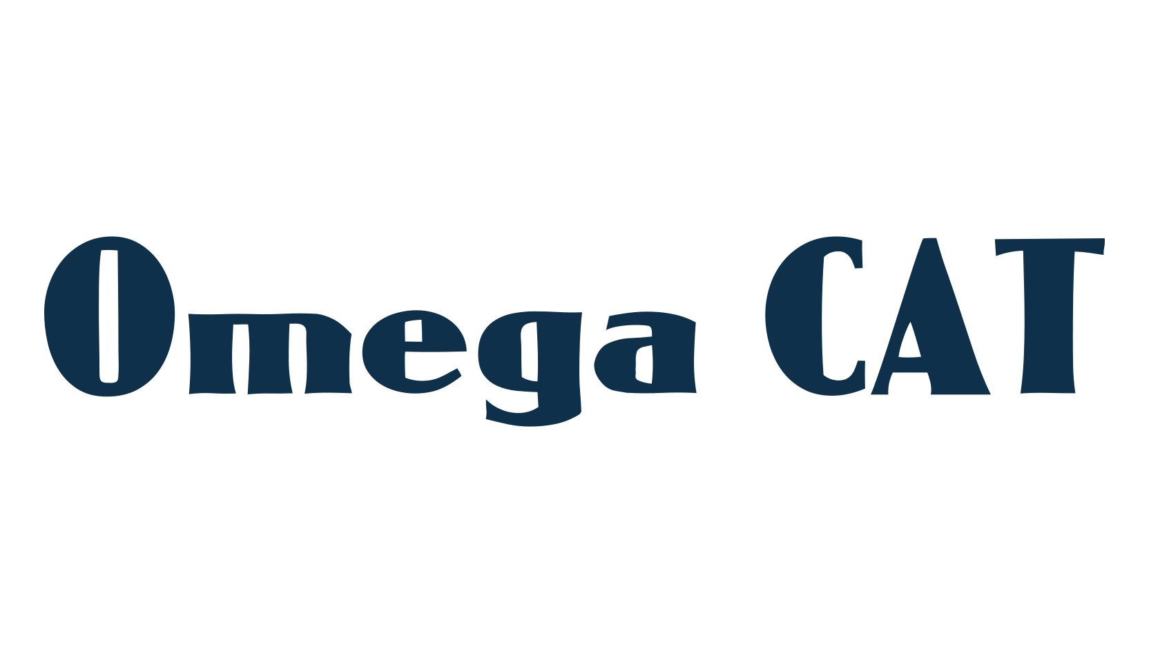 Omega CAT, fancy retro decorative font preview
