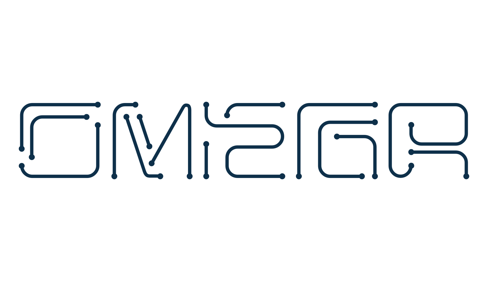 Omega, techno sci-fi font preview