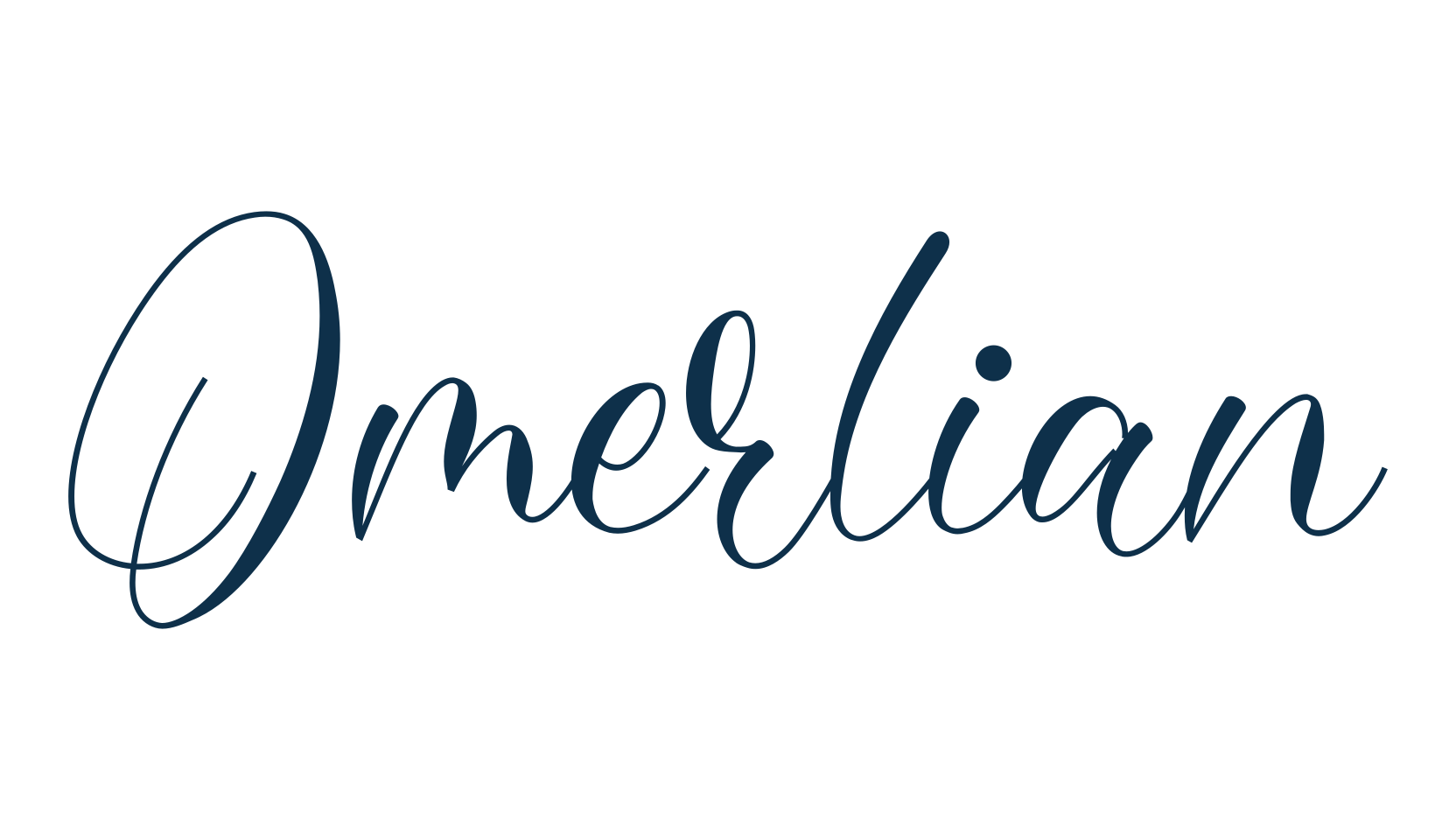 Omerlian, calligraphy font preview