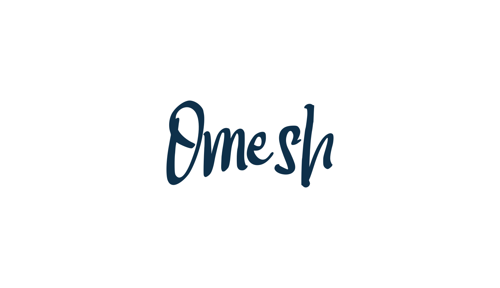 Omesh, handwriting font preview