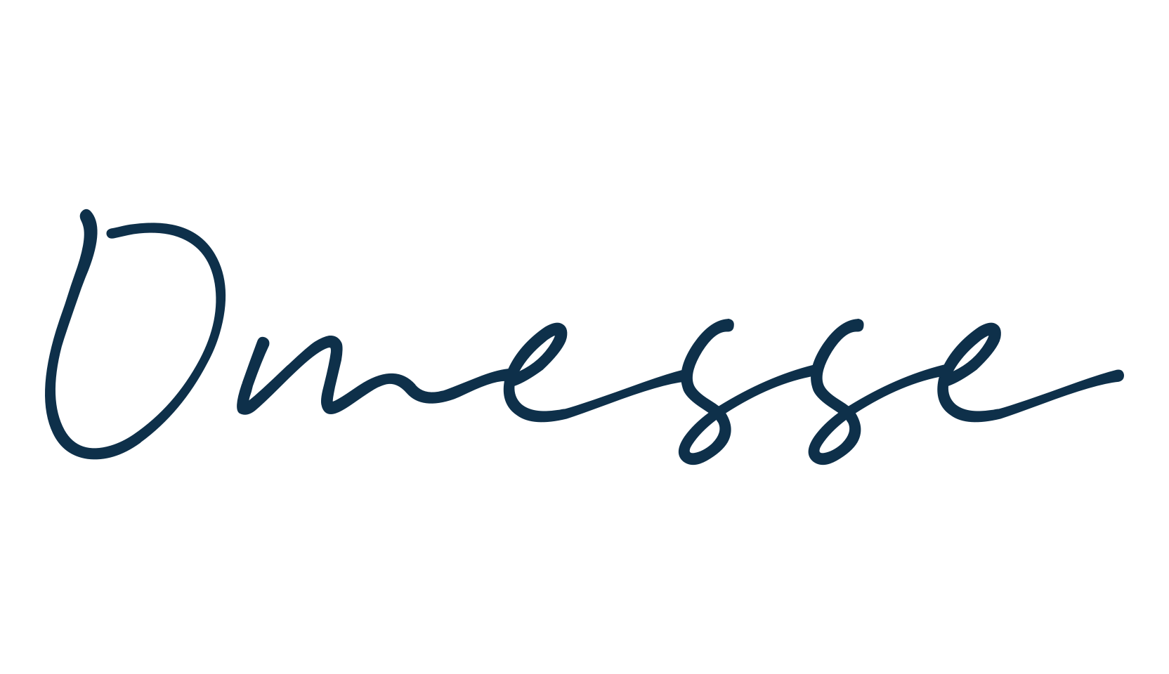 Omesse, script handwritten fancy decorative calligraphy font preview