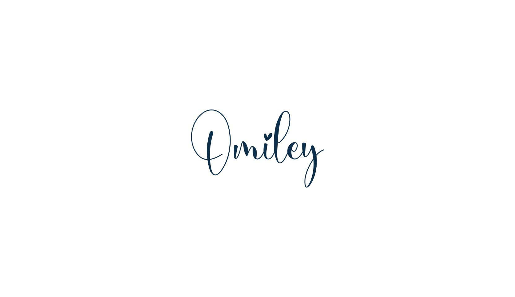 Omiley, calligraphy font preview