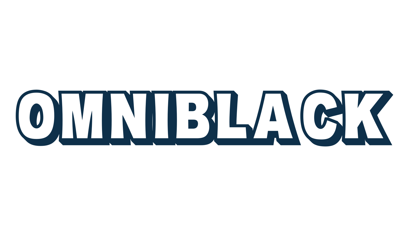 Omniblack, basic sans serif font preview