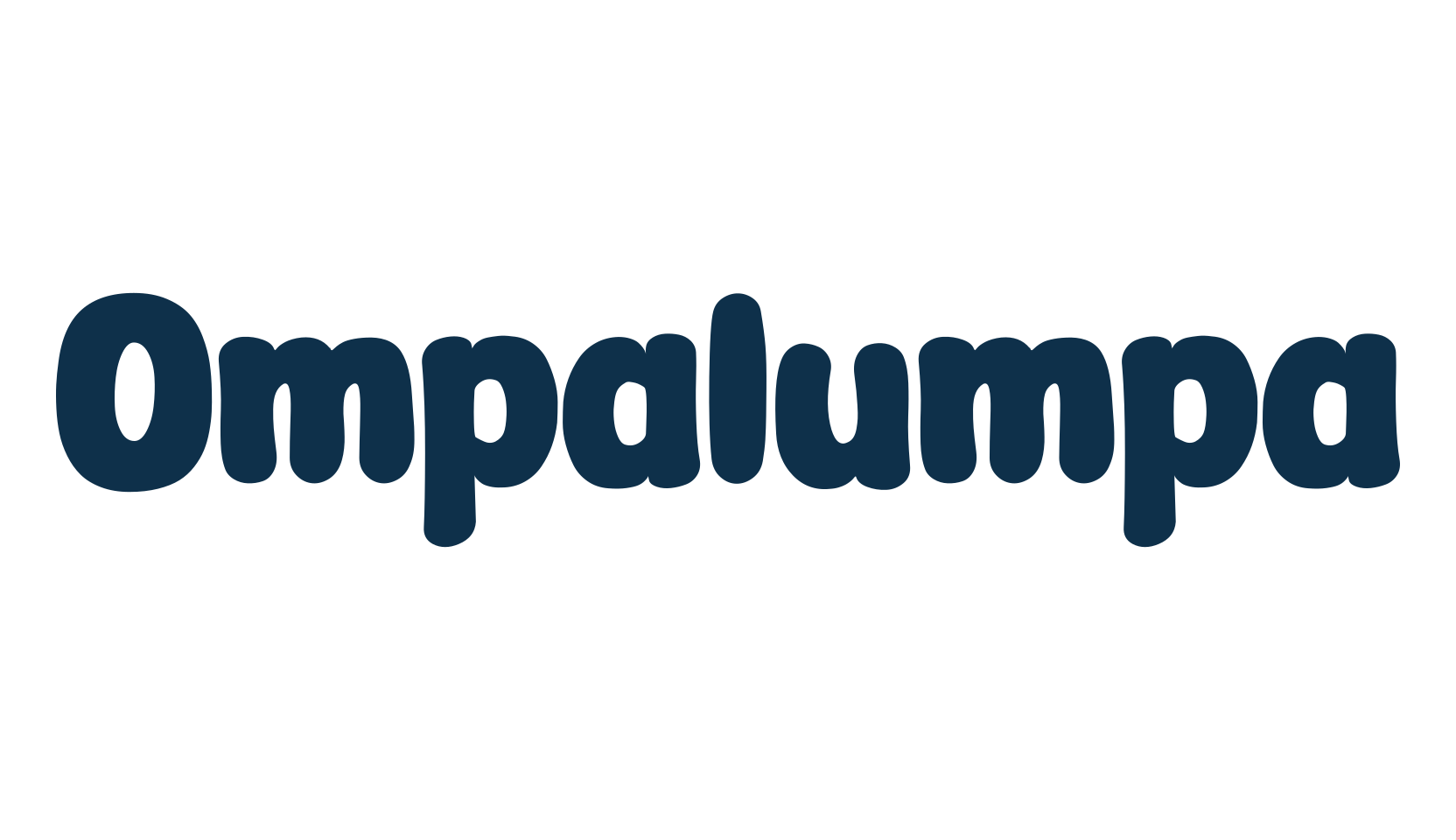 Ompalumpa, cartoon font preview