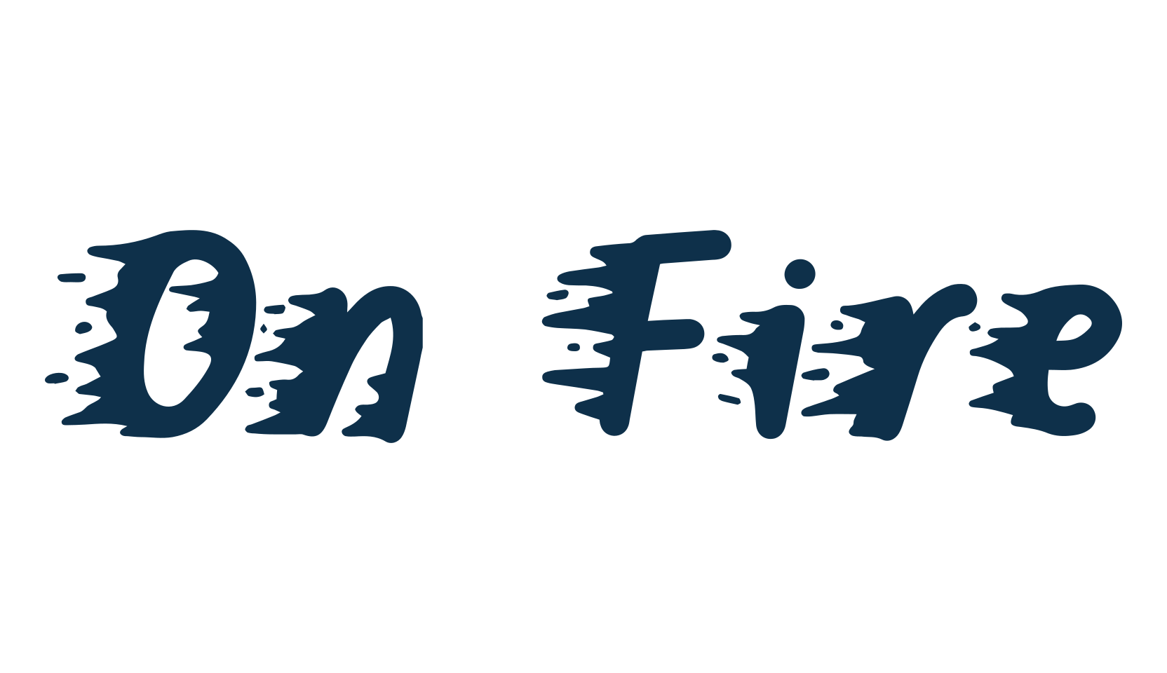 On Fire, fire, ice font preview