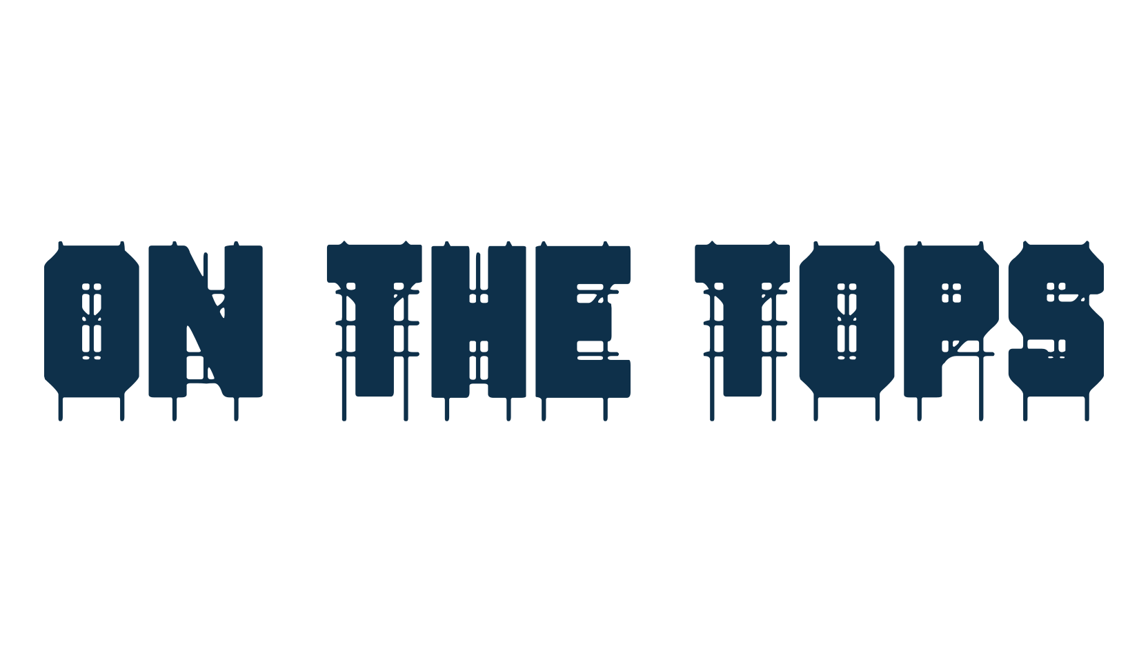 On The Tops, fancy decorative font preview