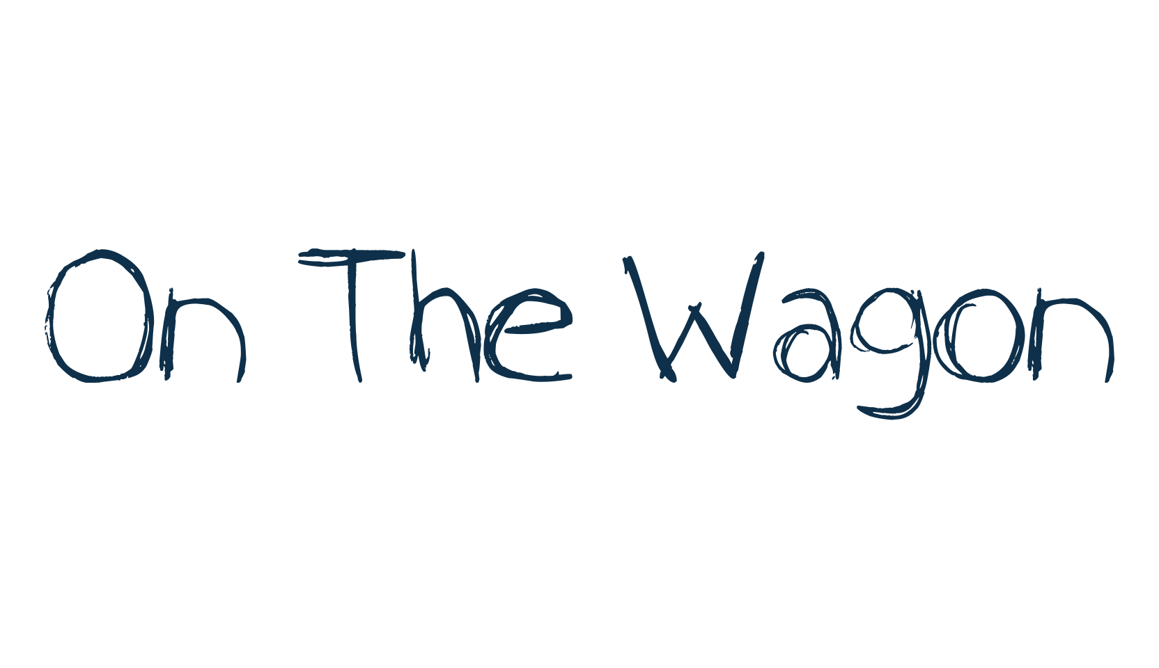 On The Wagon, script trash fancy decorative calligraphy font preview