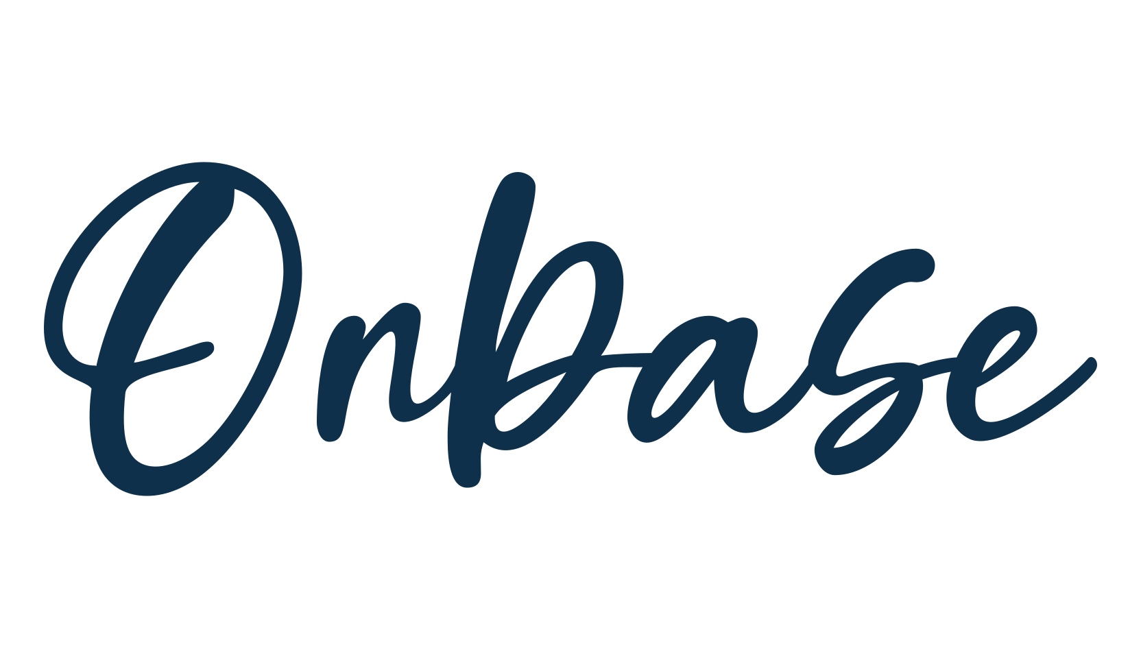 Onbase, calligraphy font preview