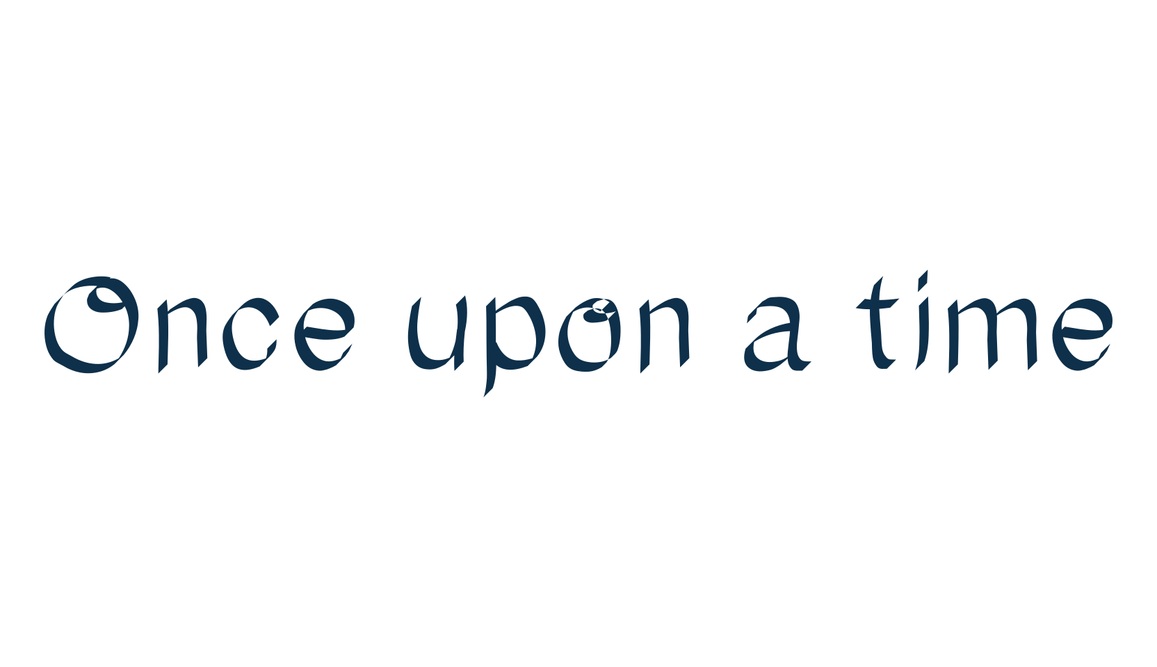 Once upon a time (onceuponatime2), fancy various decorative script calligraphy font preview