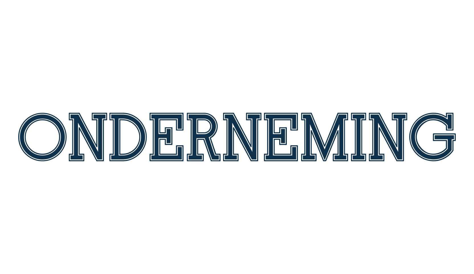 Onderneming, fancy old school decorative font preview