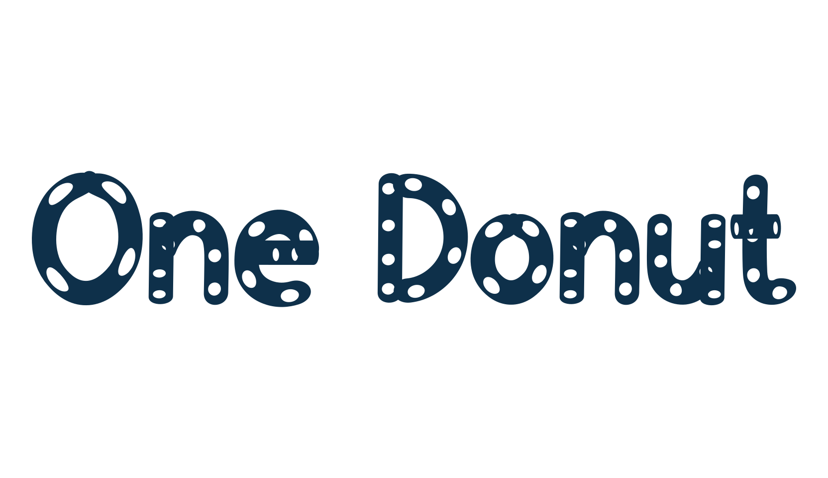 One Donut, fancy decorative font preview