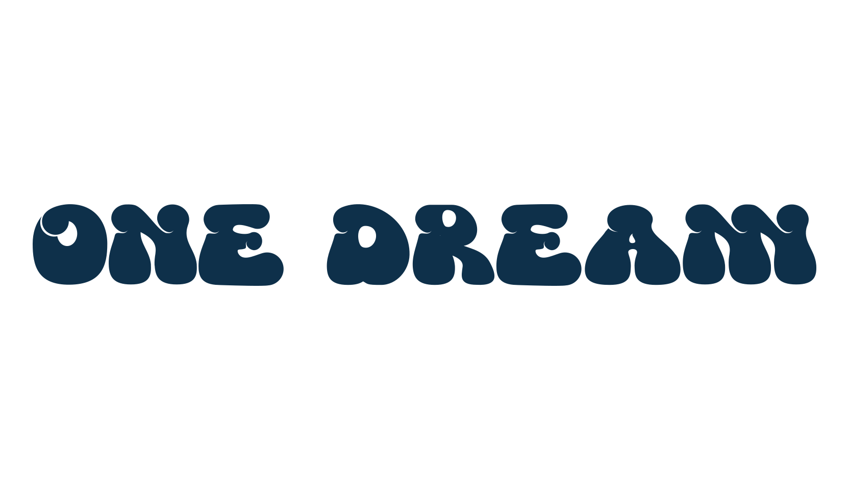 One Dream, groovy font preview