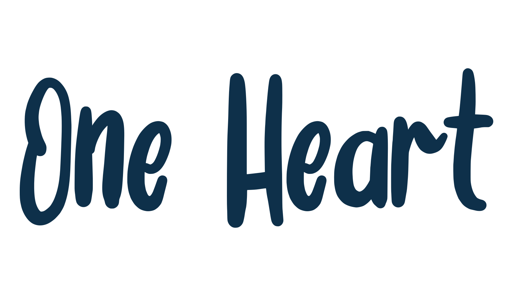 One Heart, script handwritten fancy decorative calligraphy font preview