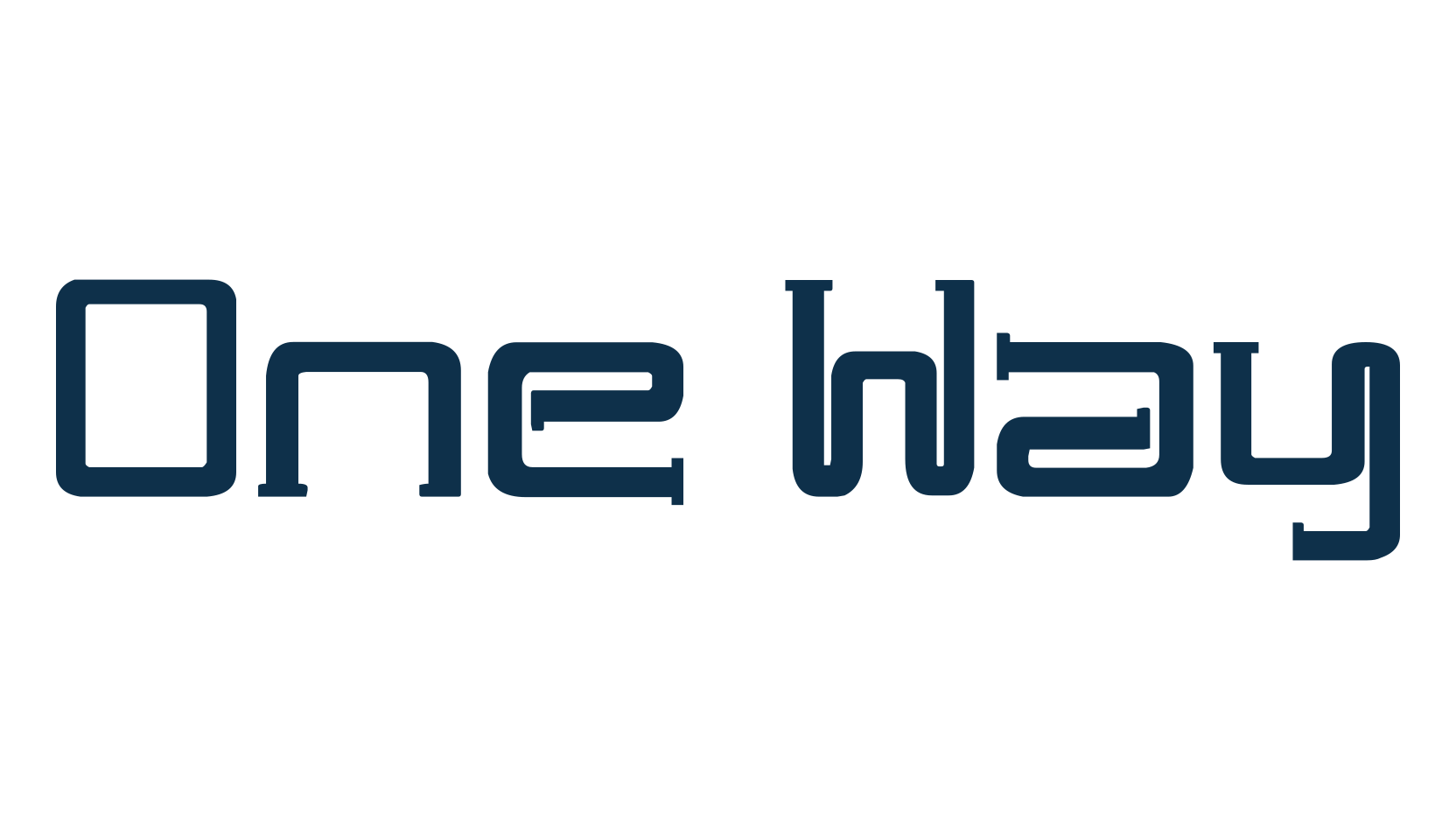One Way, fancy various decorative font preview