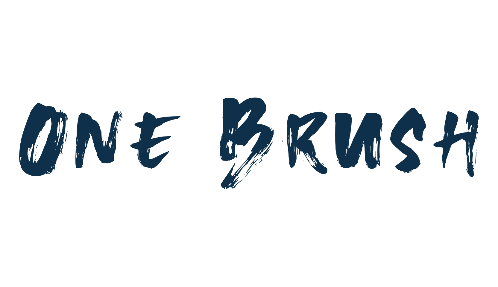 One Brush, script brush fancy decorative calligraphy font preview
