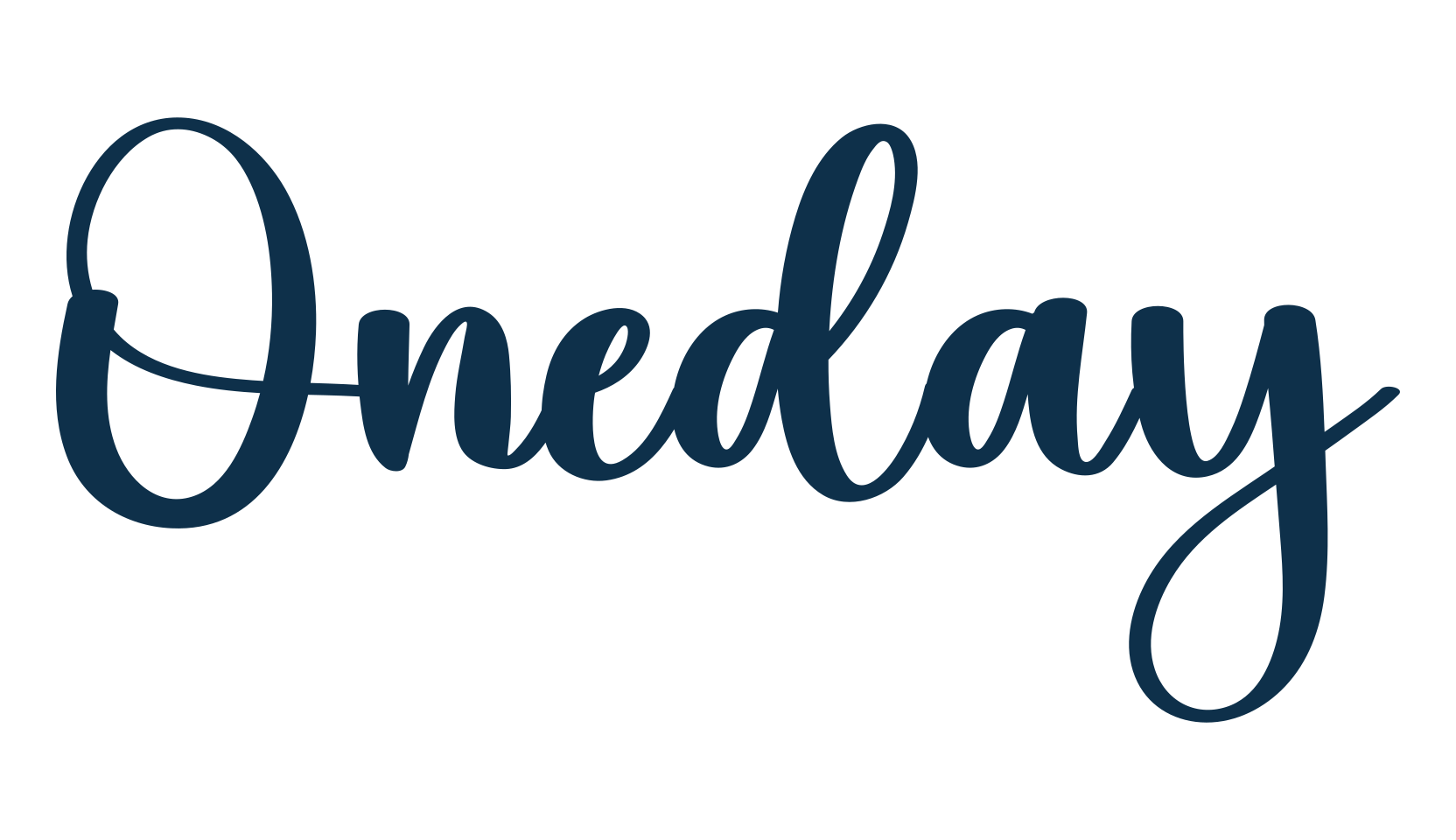 Oneday (oneday-2), handwriting font preview