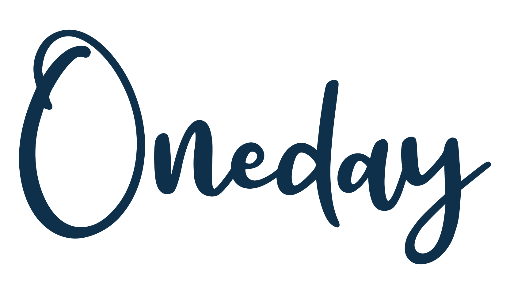 Oneday, script handwritten fancy decorative calligraphy font preview