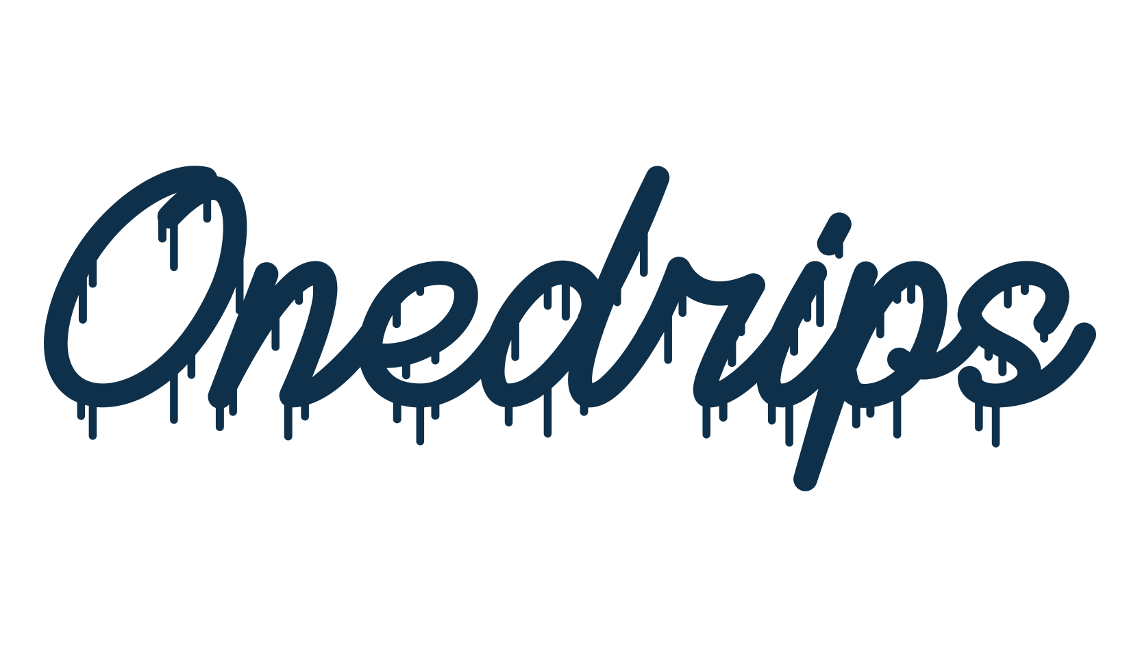 Onedrips, script graffiti fancy decorative calligraphy font preview