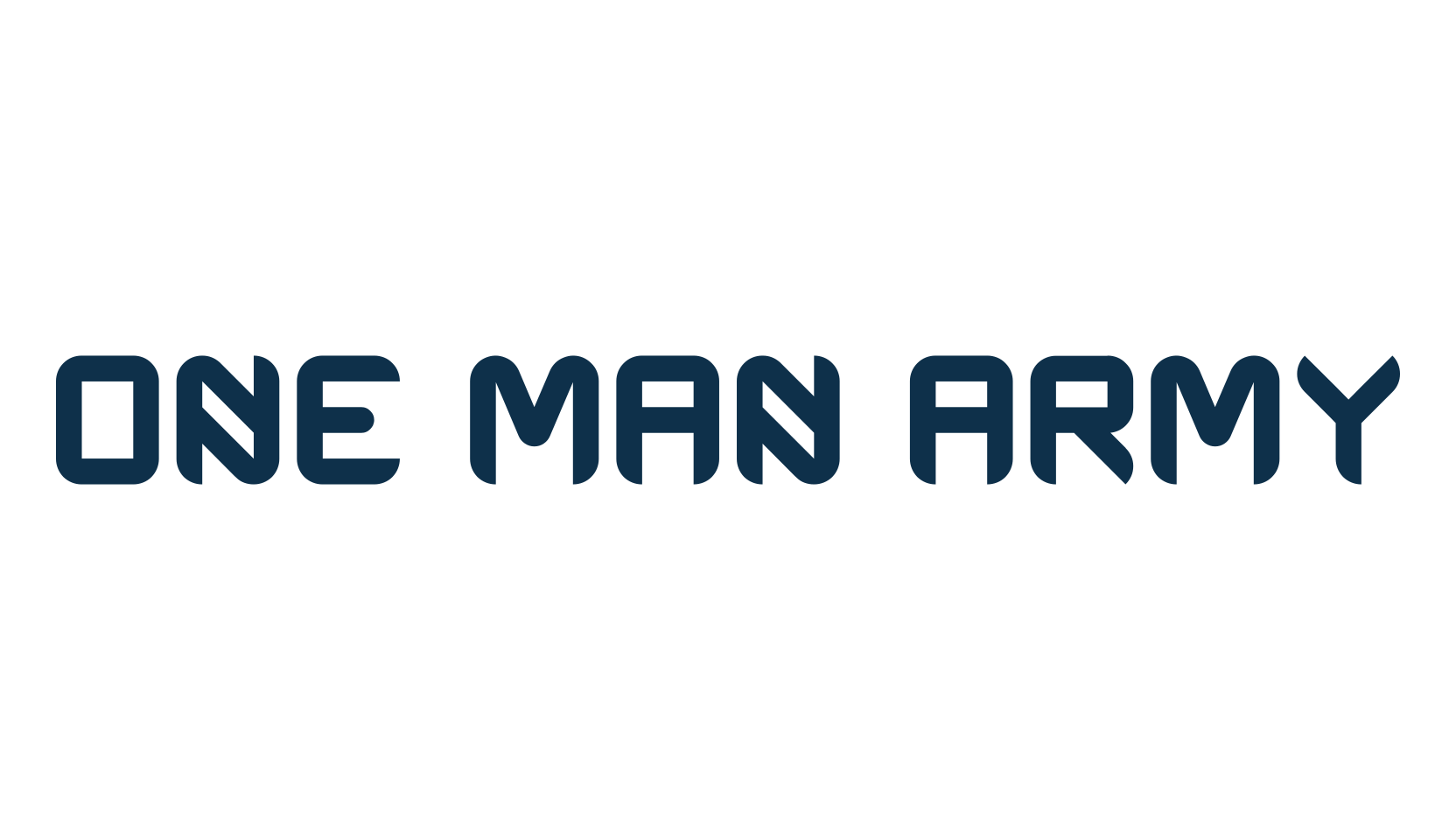 One Man Army, techno sci-fi font preview