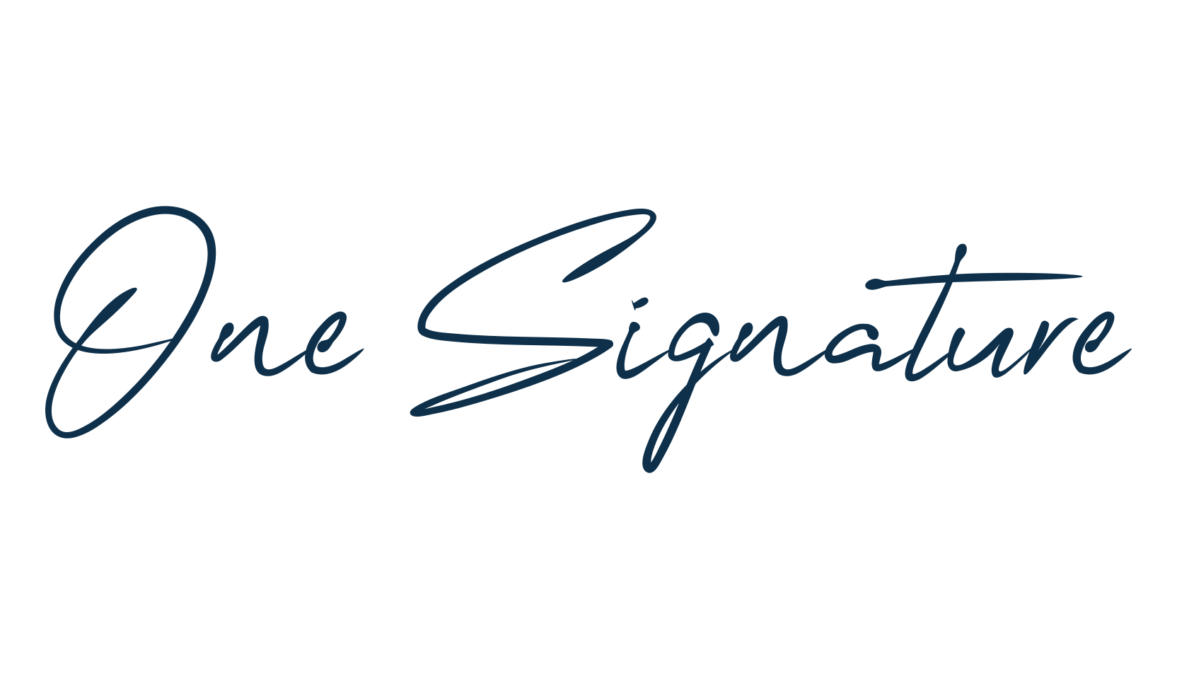 One Signature, handwriting font preview