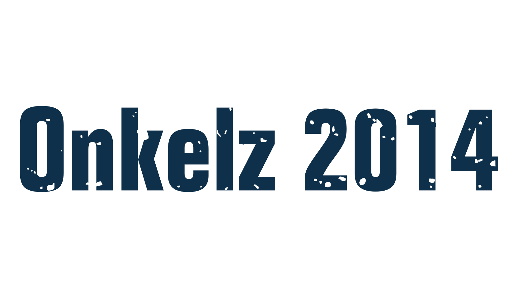 Onkelz 2014, fancy eroded decorative font preview