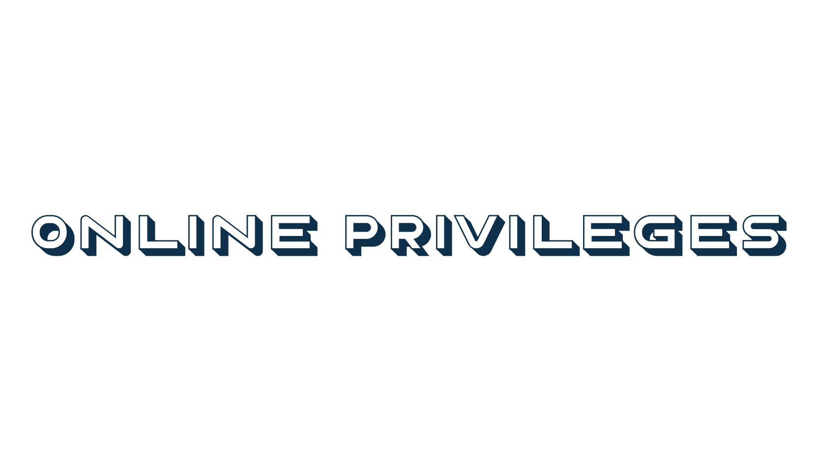 Online Privileges, fancy various decorative font preview
