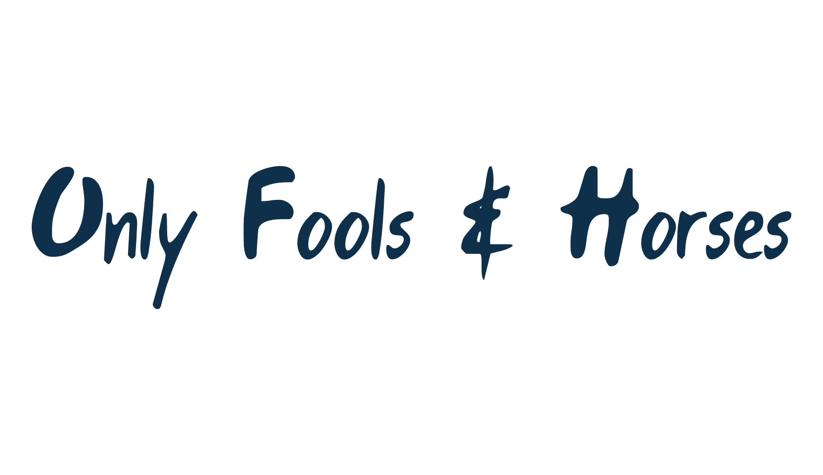 Only Fools & Horses, fancy cartoon decorative comic font preview
