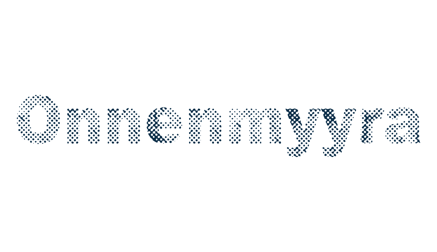 Onnenmyyra, distorted font preview