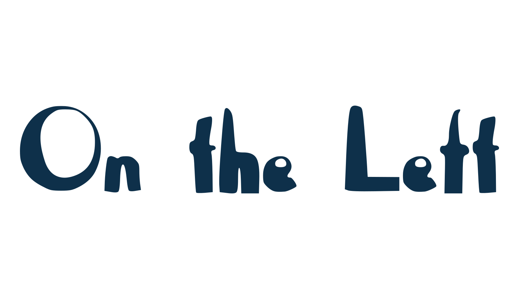 On the Left, various font preview