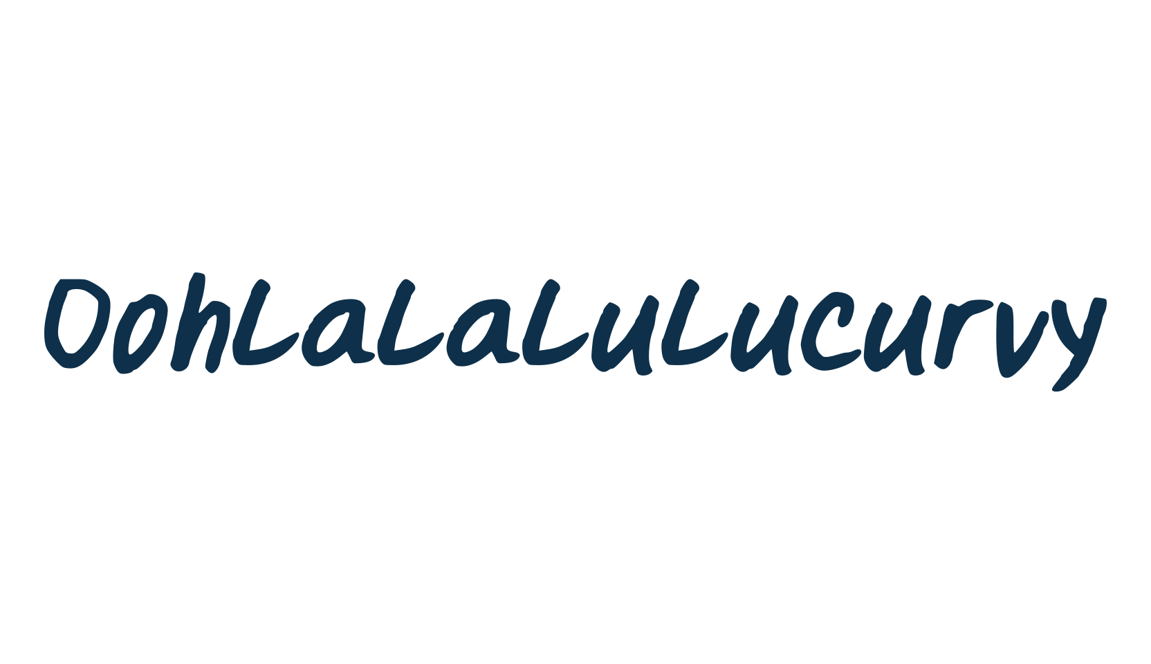 Oohlalalulucurvy, script handwritten fancy decorative calligraphy font preview