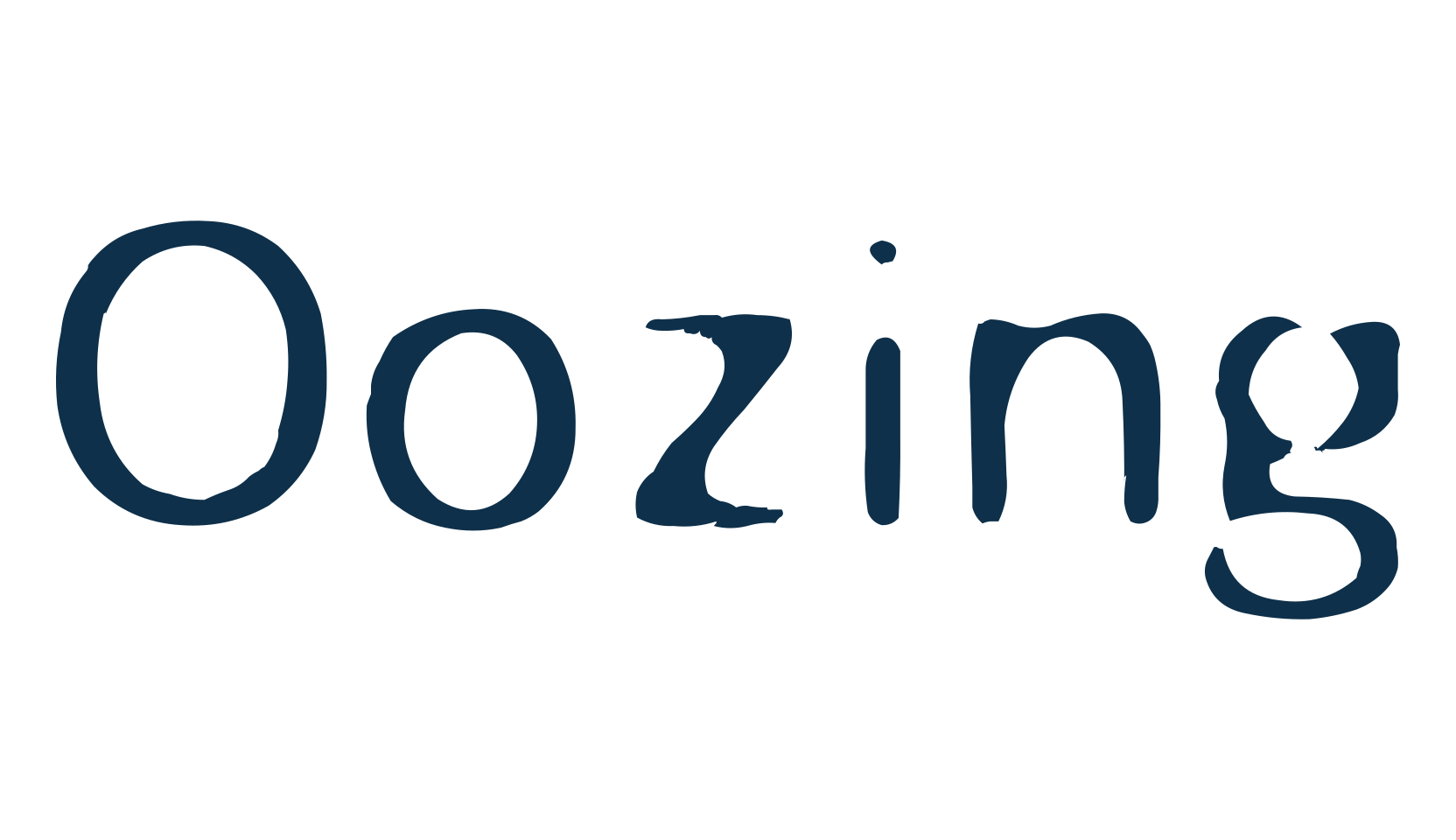 Oozing, fancy eroded decorative font preview