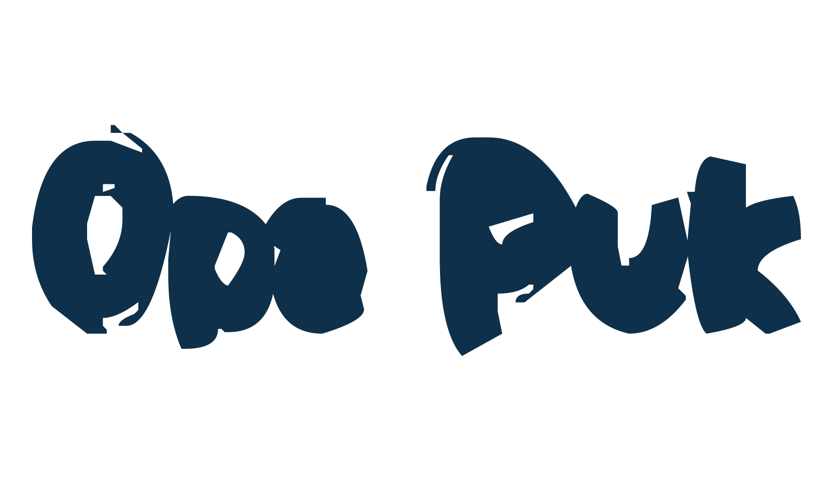Opa Puk, script brush fancy decorative calligraphy font preview
