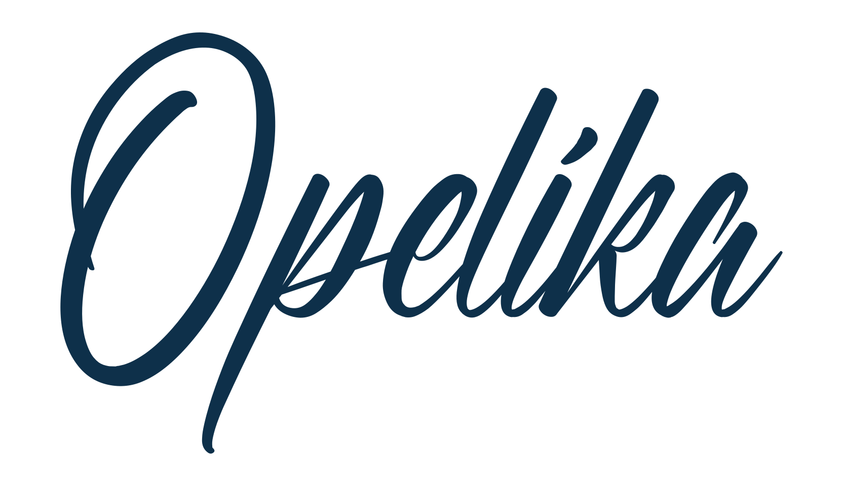 Opelika, calligraphy font preview