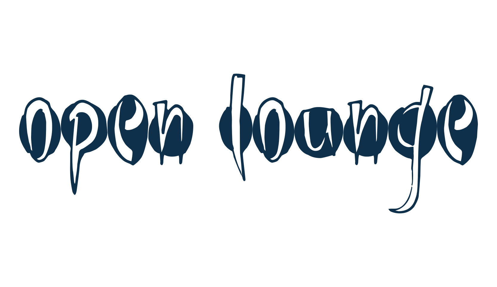 Open Lounge, fancy decorative font preview