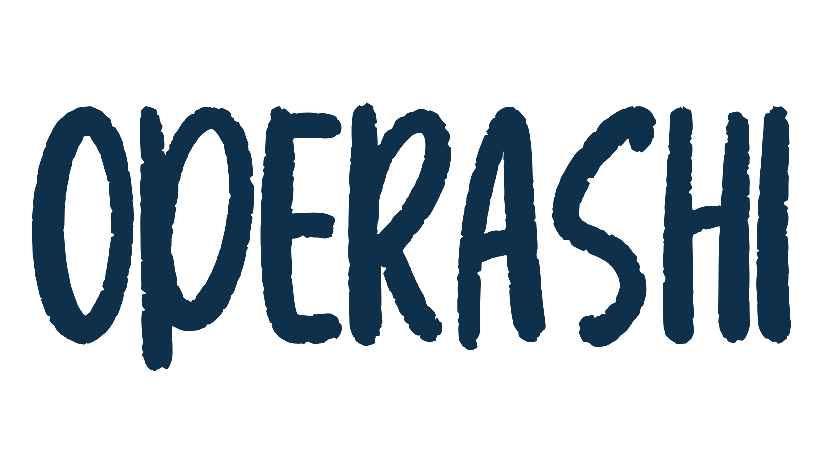 Operashi, brush font preview