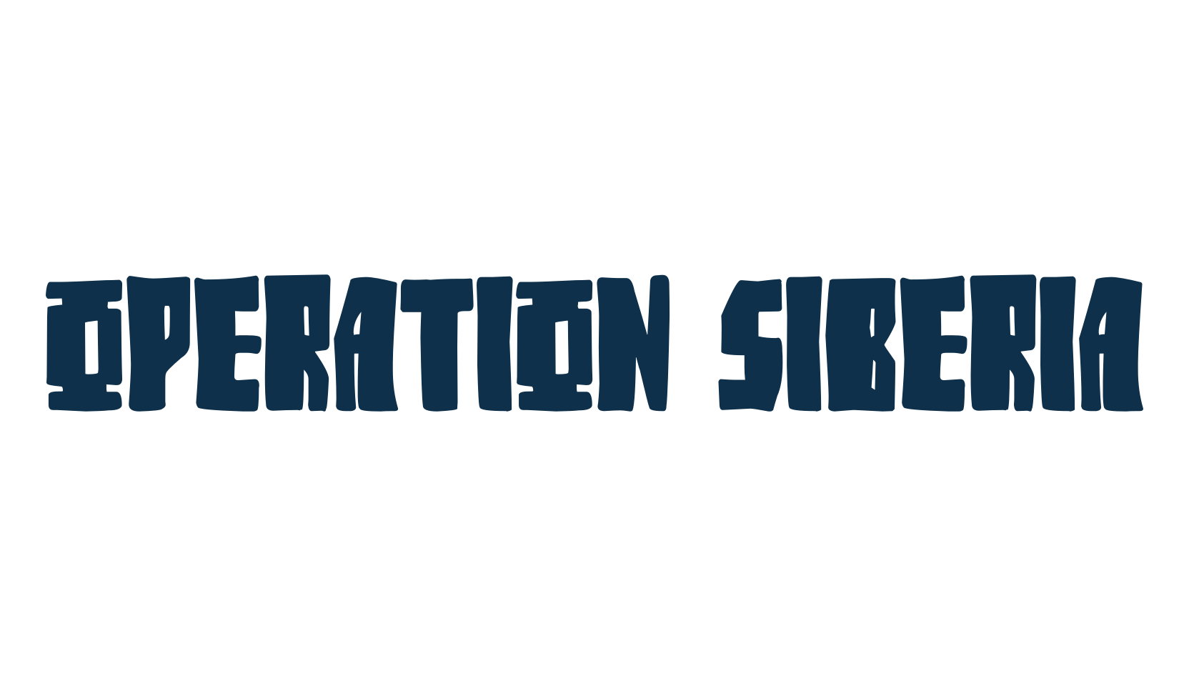 Operation Siberia, russian font preview