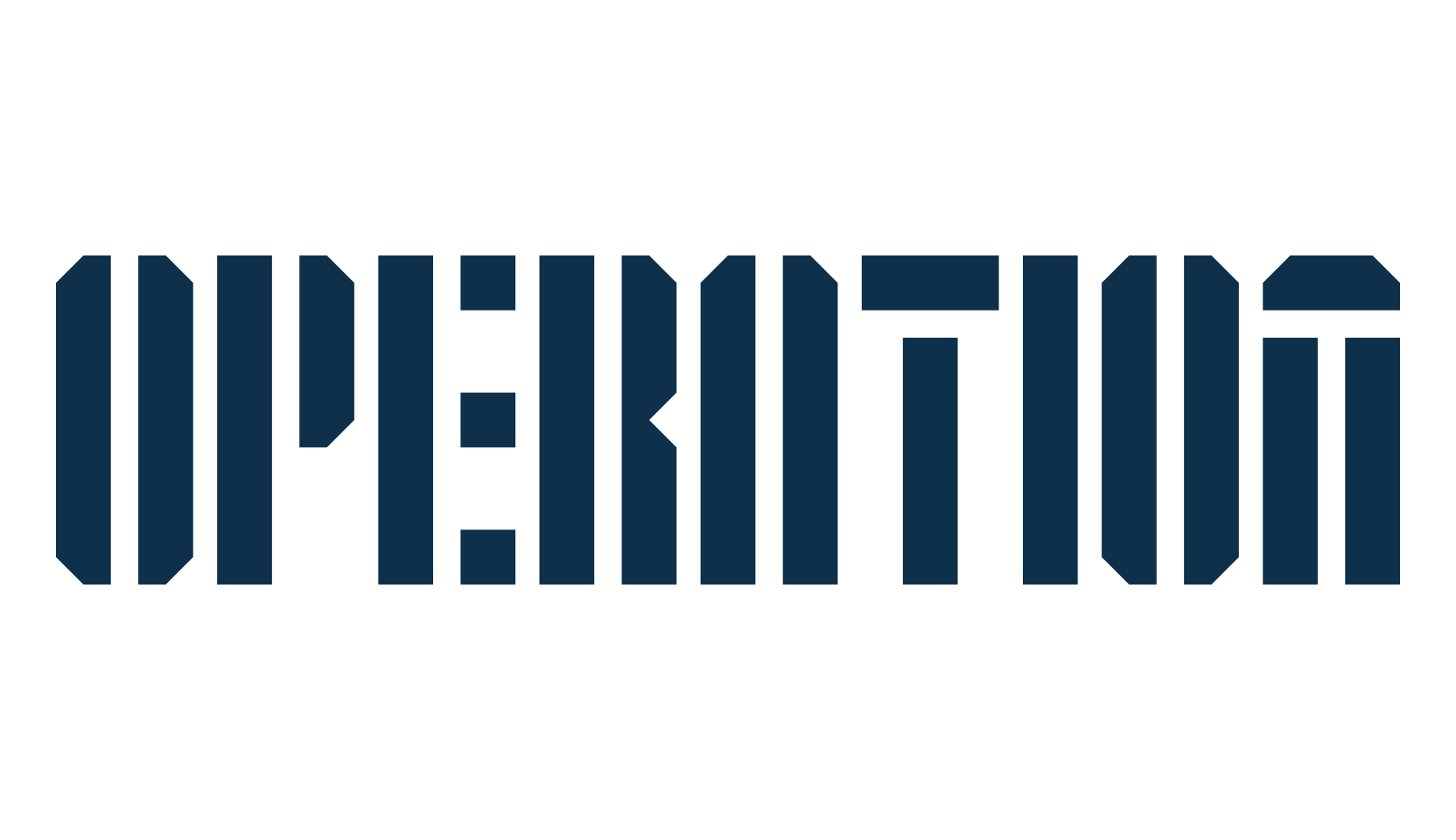 Operation, fancy stencil, army decorative font preview