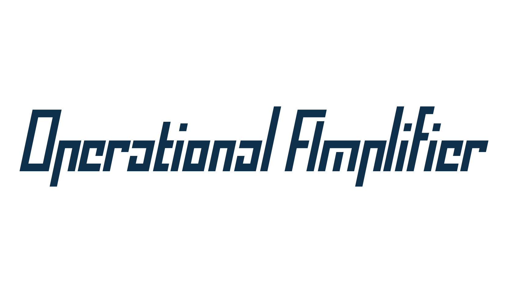 Operational Amplifier, fancy various techno sci-fi font preview