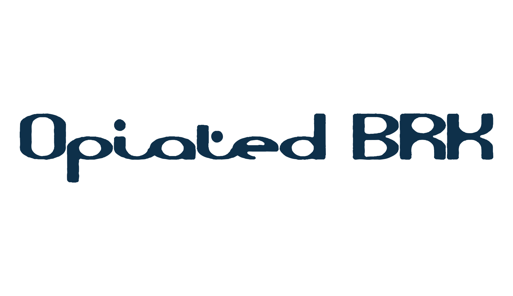 Opiated BRK, various font preview