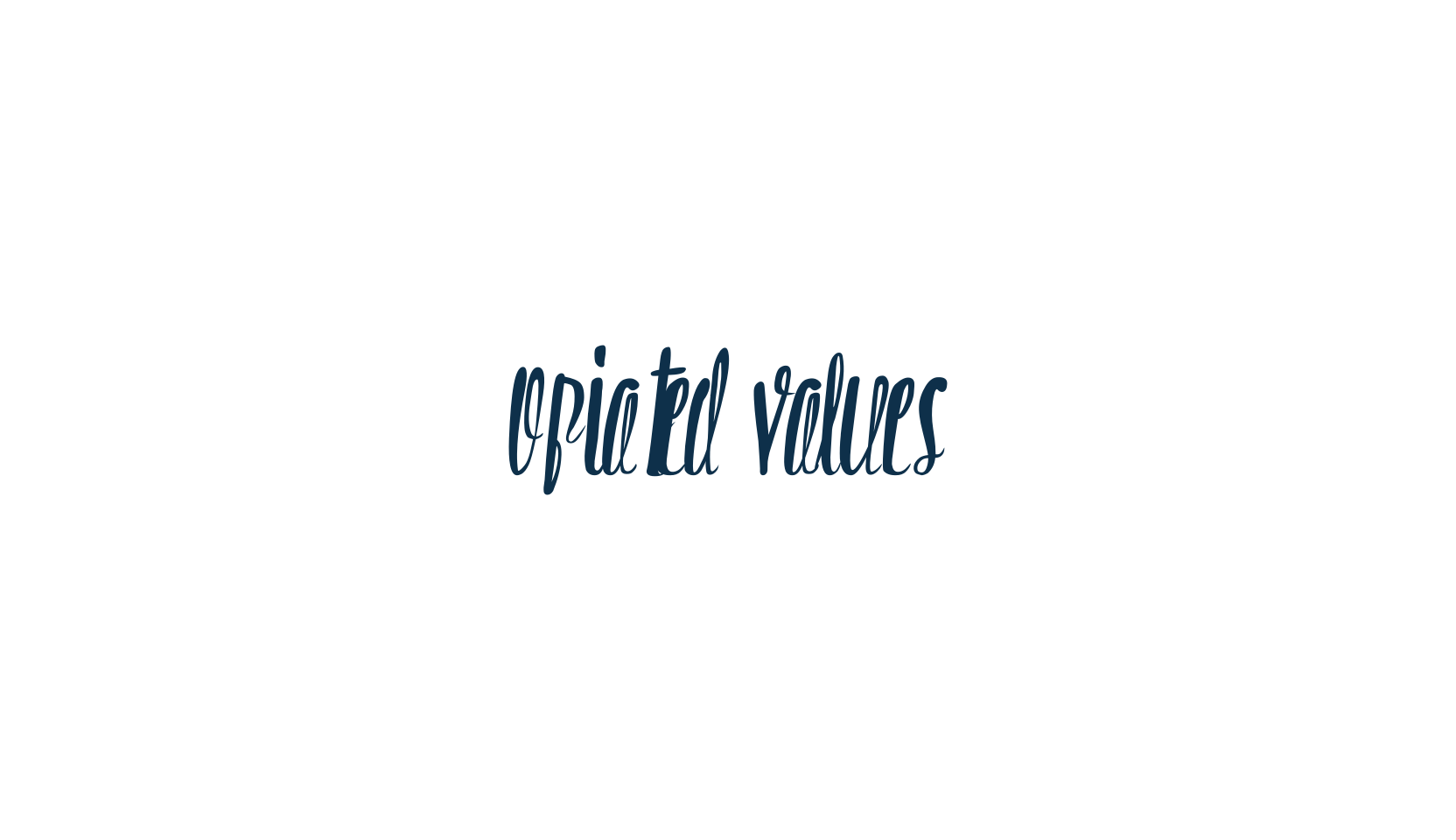Opiated Values, display market font preview