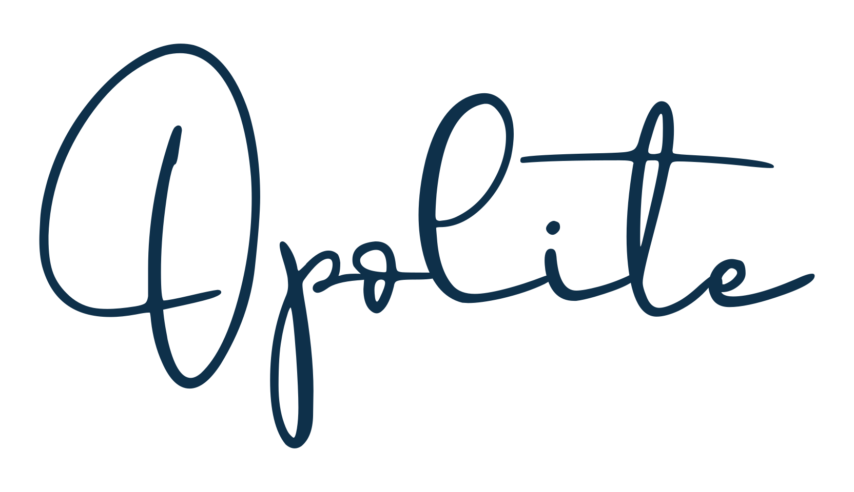 Opolite, handwriting font preview