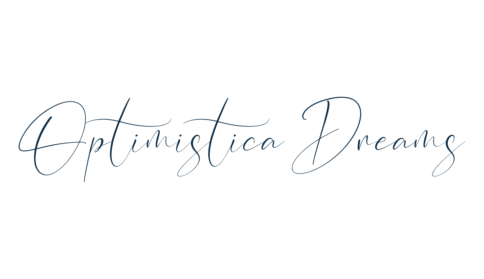 Optimistica Dreams, script handwritten fancy decorative calligraphy font preview