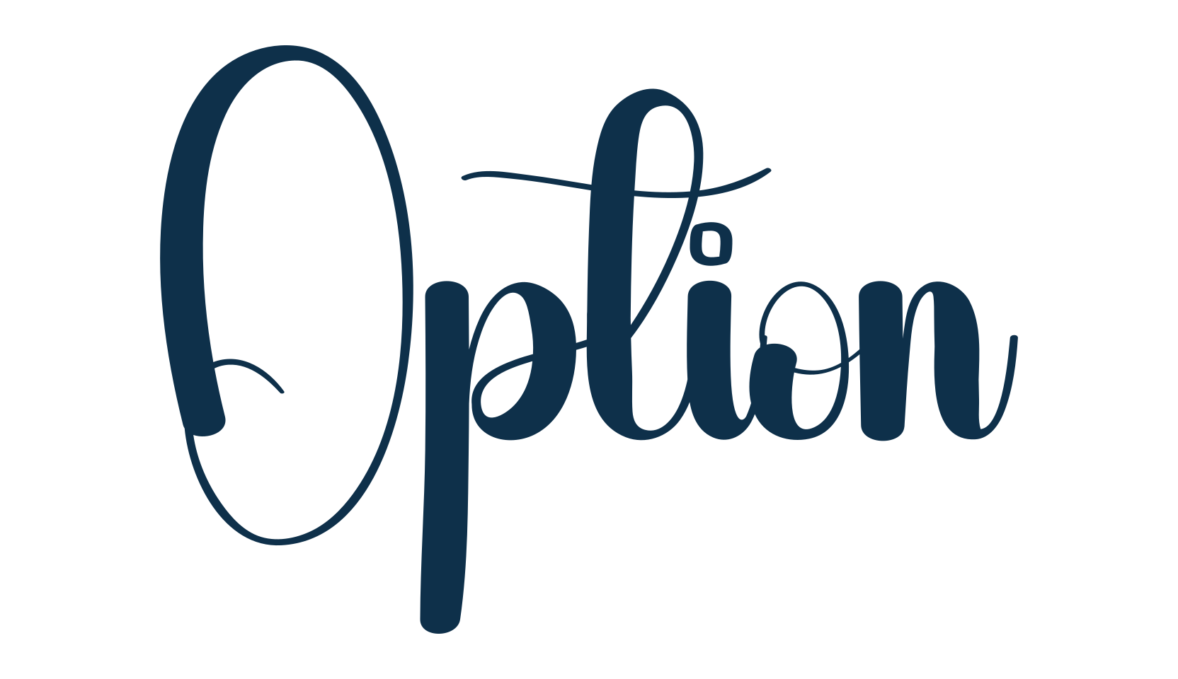 Option, fancy decorative font preview