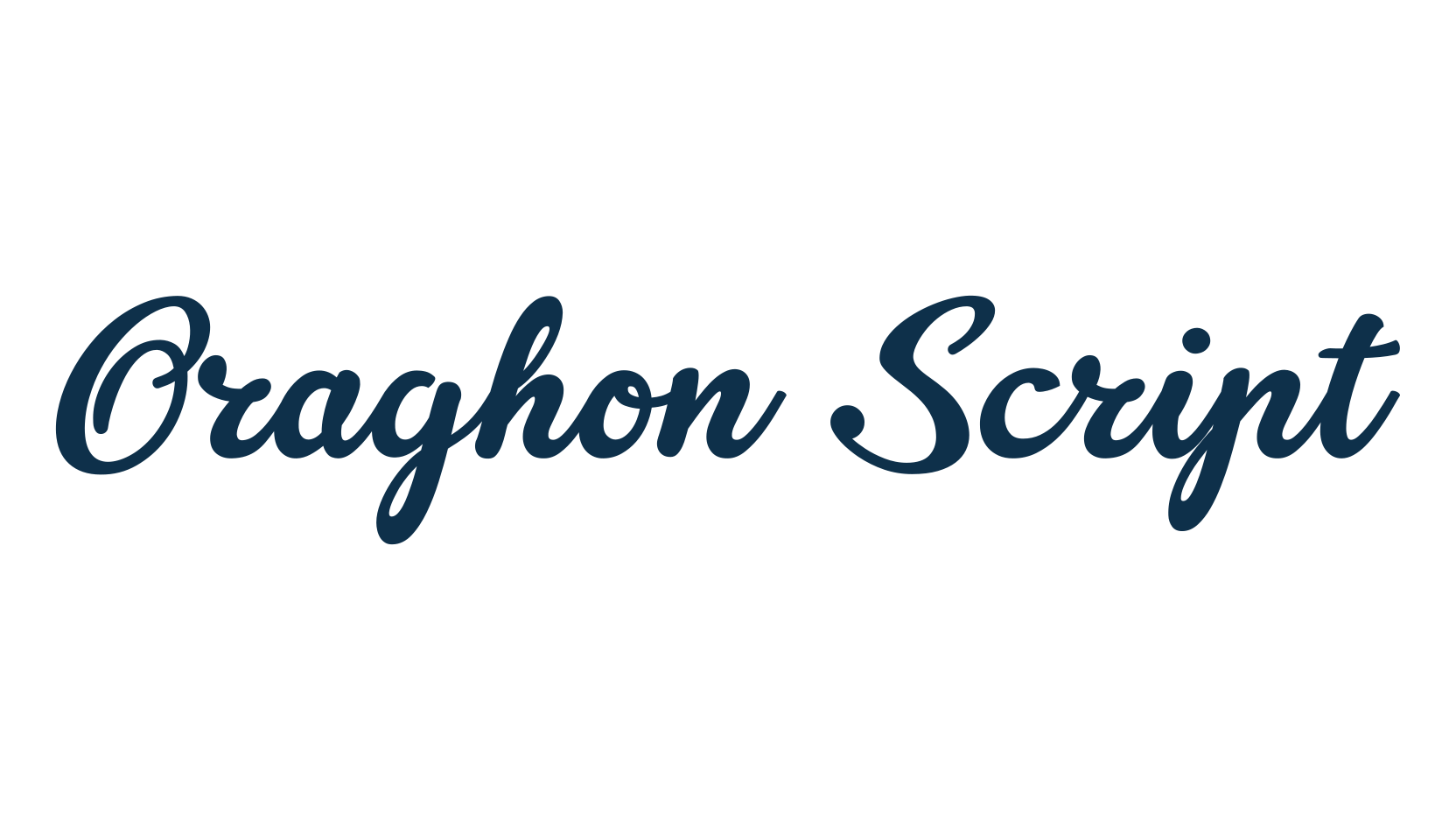 Oraghon Script, fancy old school decorative script calligraphy font preview