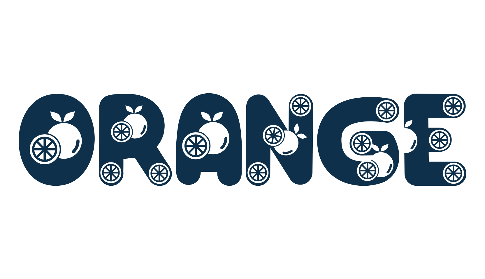 Orange (orange-3), decorative font preview