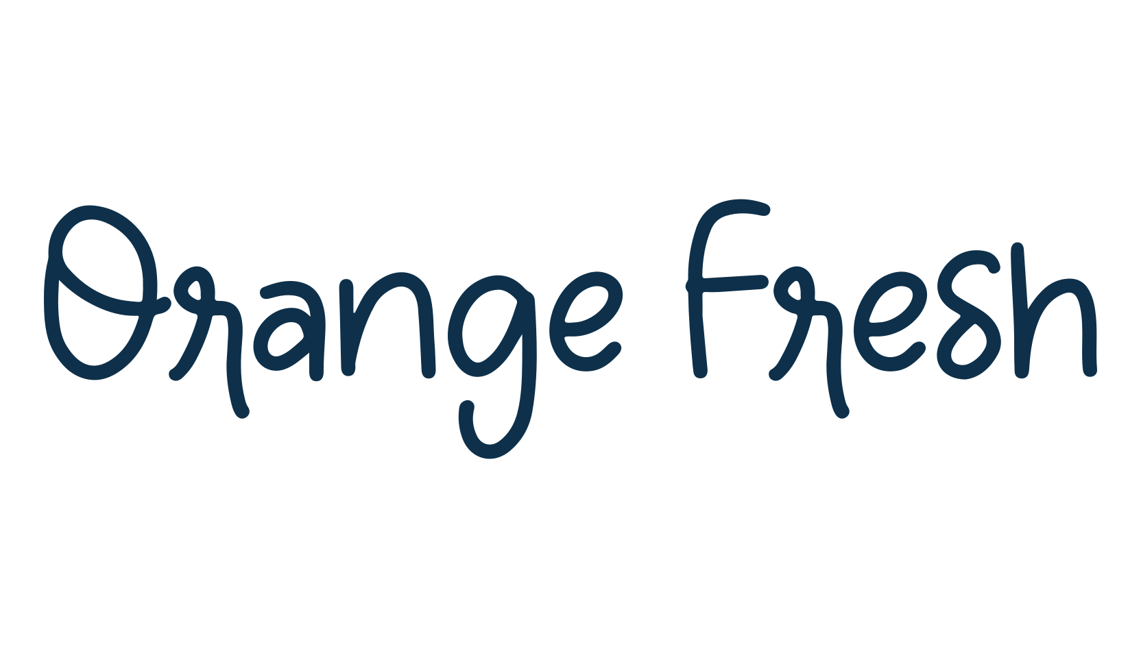 Orange Fresh, script handwritten fancy decorative calligraphy font preview