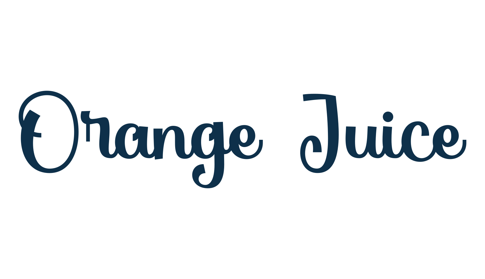 Orange Juice (orange-juice-3), display market font preview