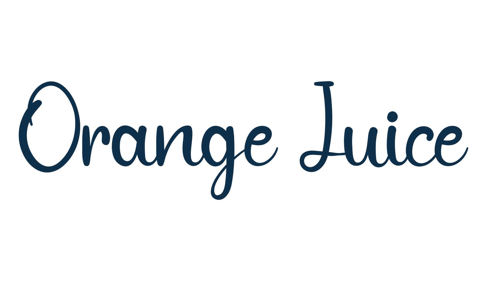 Orange Juice (orange-juice-5), fancy decorative font preview