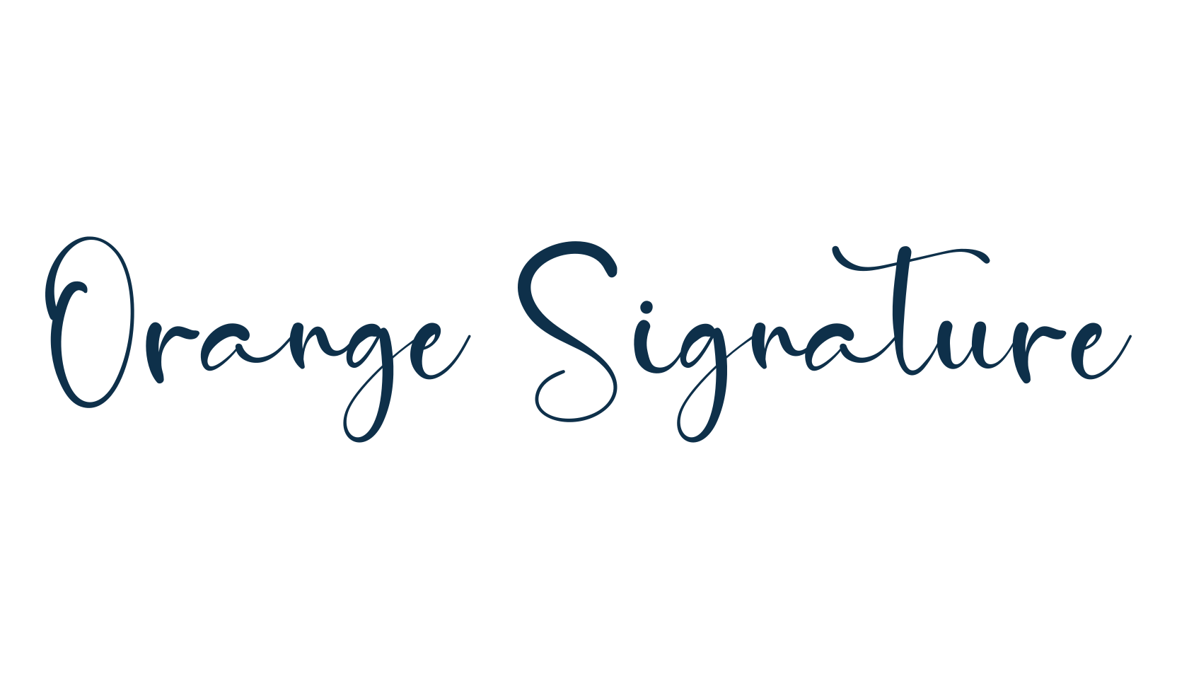 Orange Signature, script handwritten fancy decorative calligraphy font preview